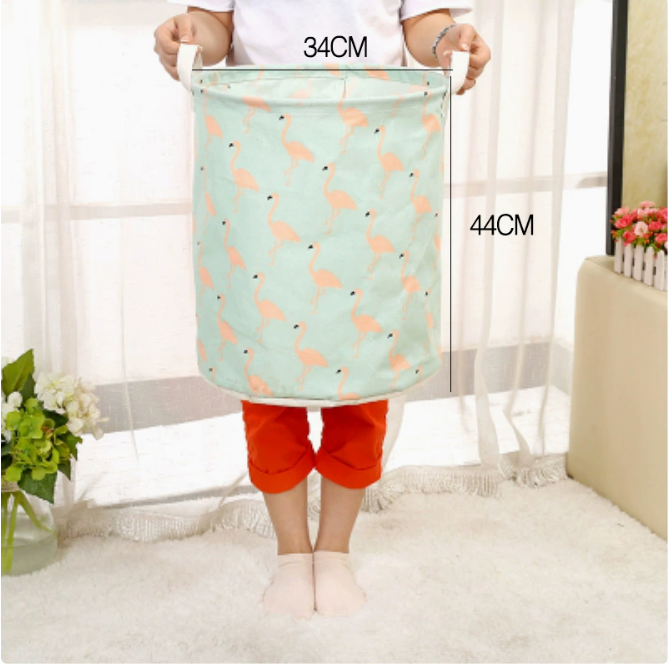 Modern Cotton-Linen Laundry Bin