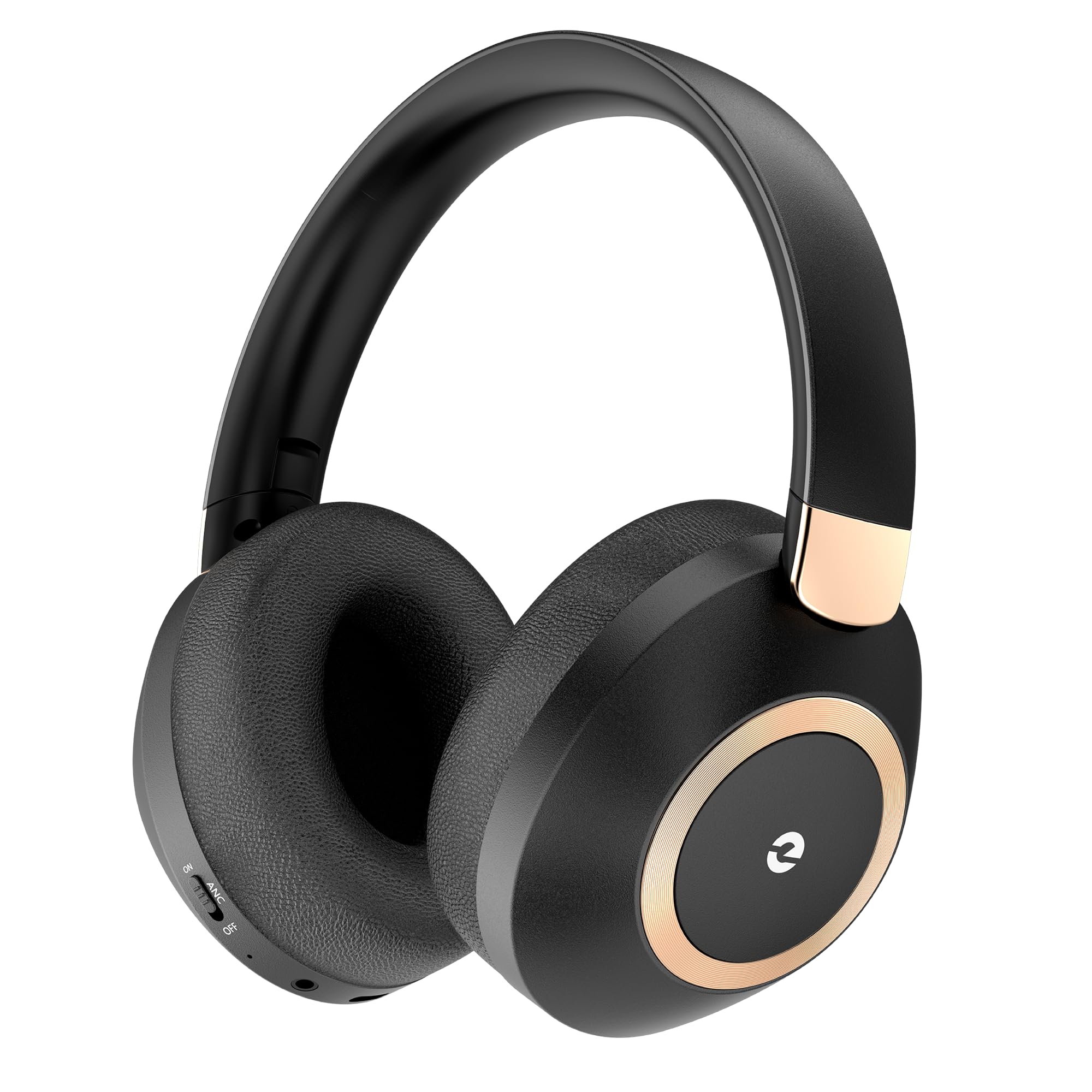 Active Noise Cancelling Headphones 100H Playtime Headphones Wireless Bluetooth Bluetooth Headphones with Microphone Over Ear Wireless Headphones with Deep BassFast Charging for TravelOfficeHome