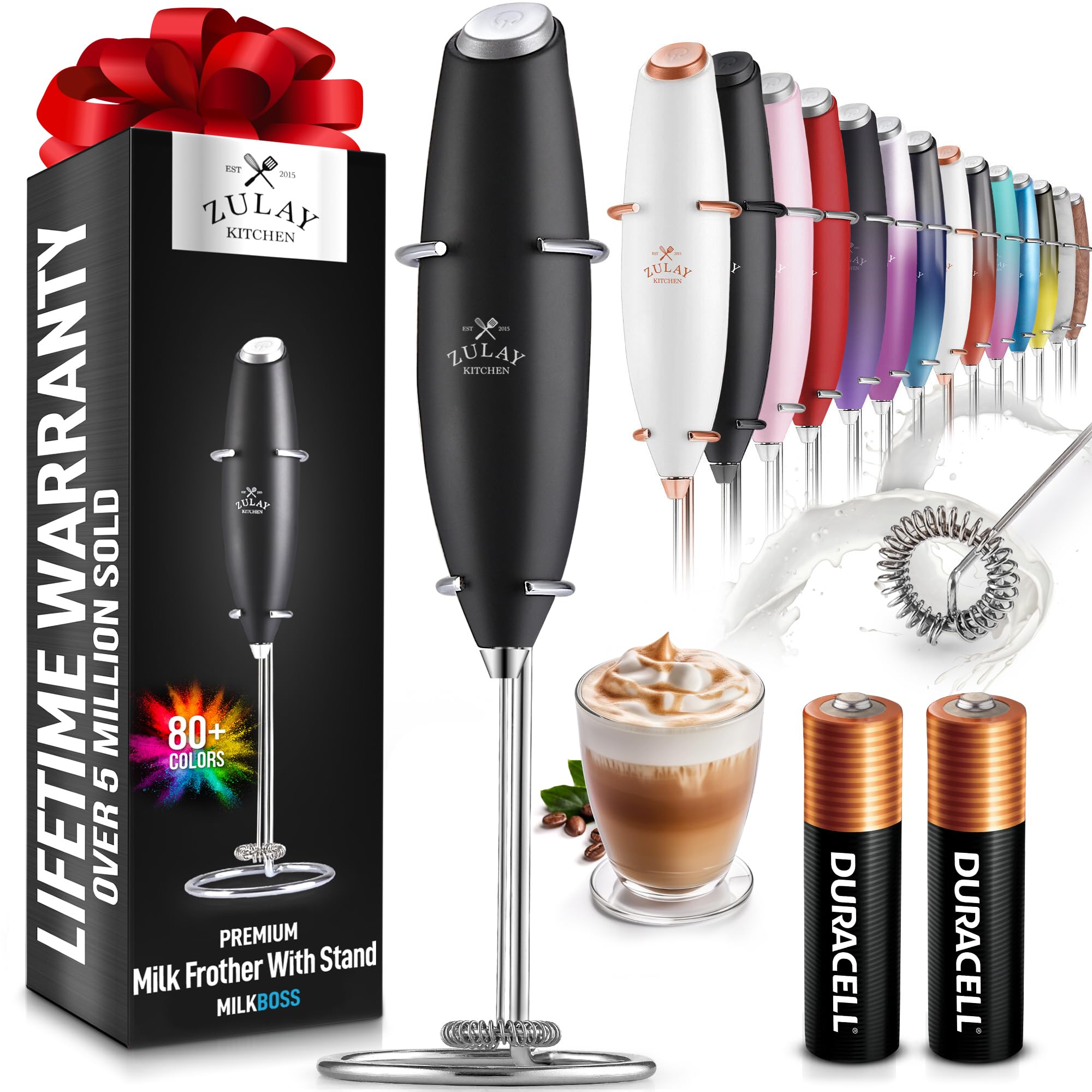 SleekPro Milk Frother with Dual Batteries