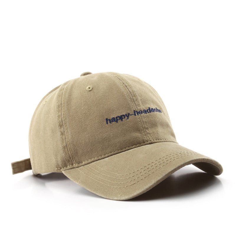 Retro Script Embroidered Cap