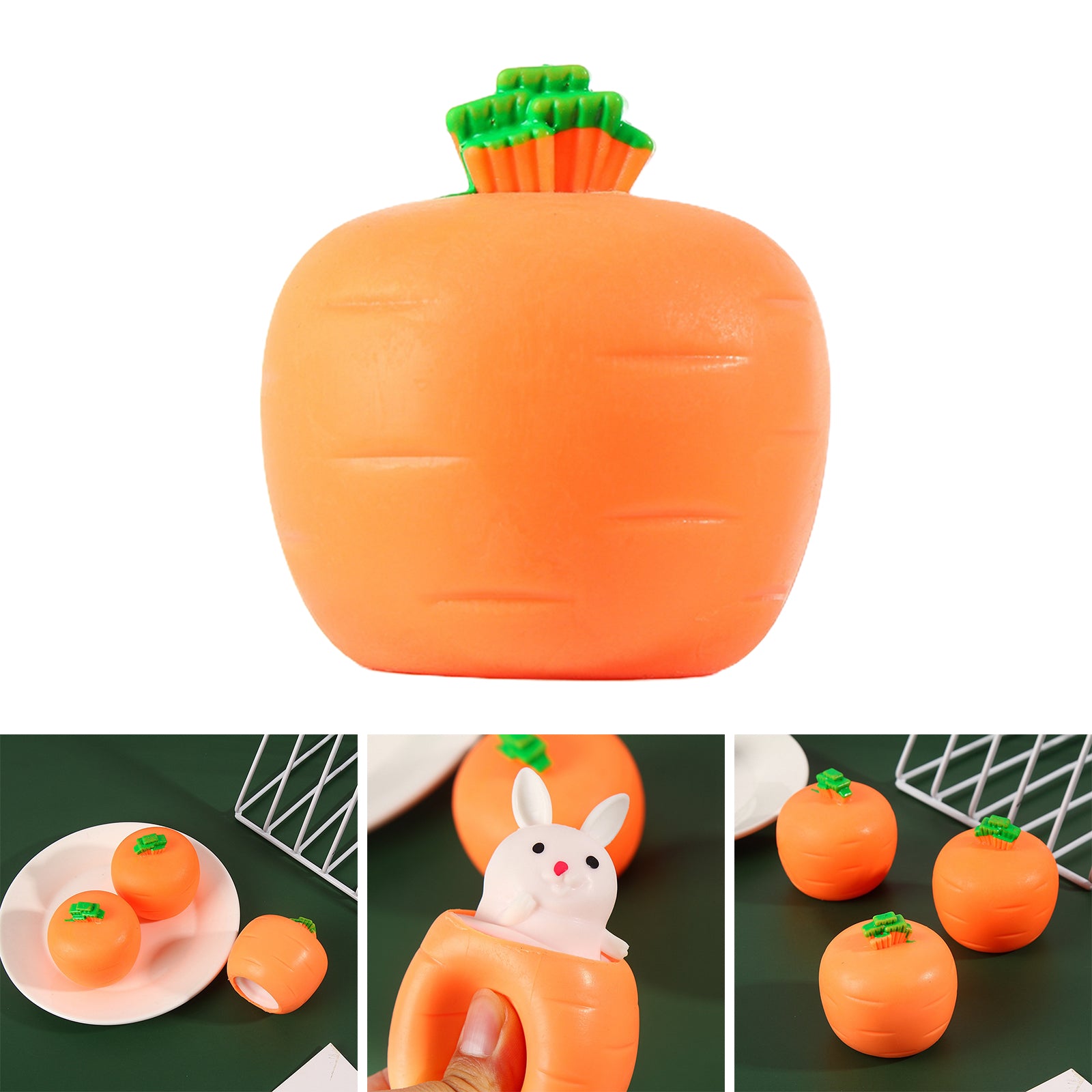 Charming Bunny Carrot Fidget Toy